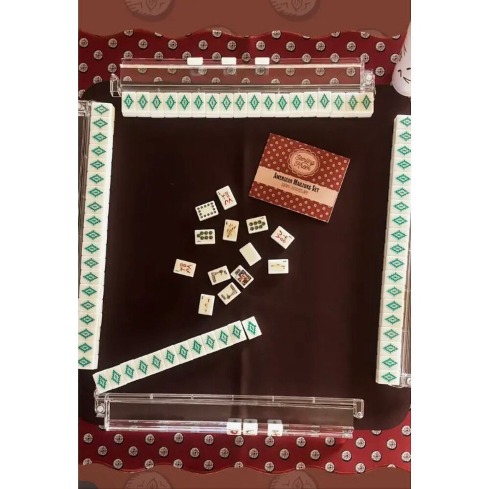 Wild Western American Mahjong Set w/ Themed Tiles, Racks, Trays & Carry Bag - Picture 6 of 9